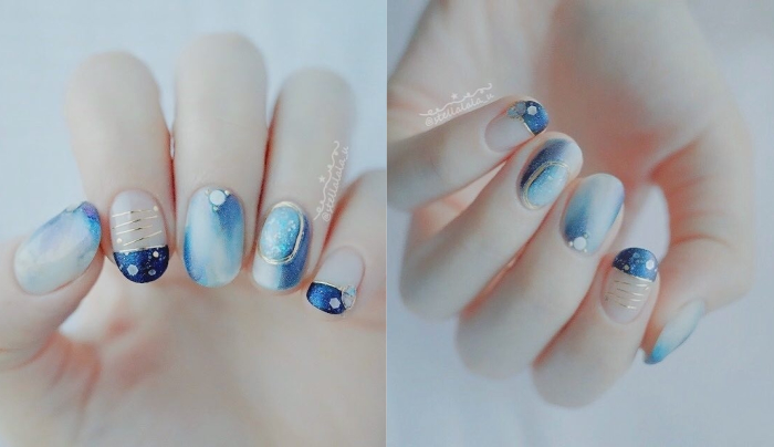 秋冬美甲_秋冬指甲_顯白秋冬美甲.